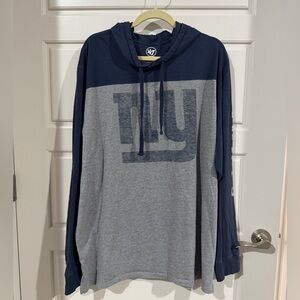 47 Brand 3XL Men's Blue and Gray Hoodie